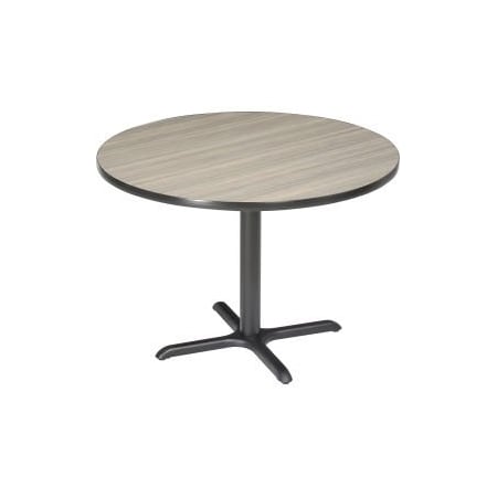 National Public Seating Interion 42 Round Restaurant Table, Charcoal CTXB42RPT